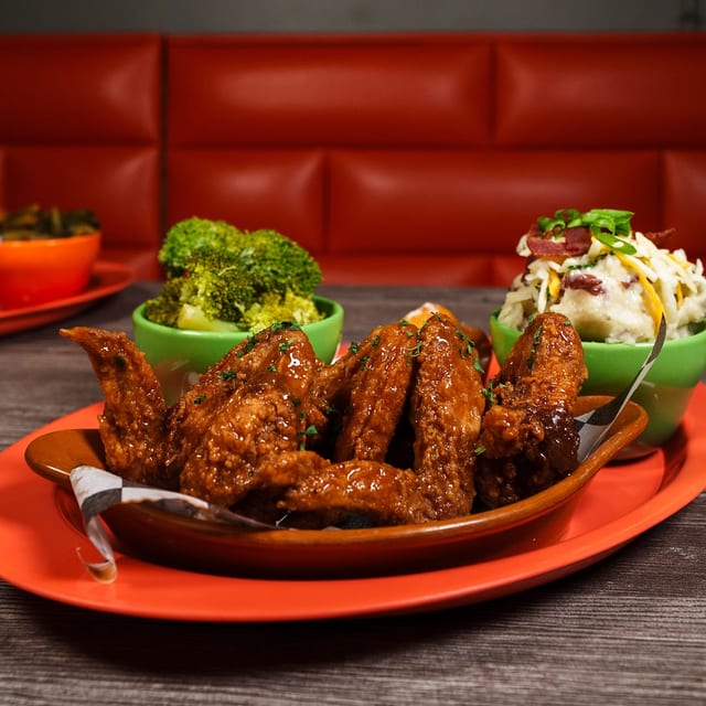 Smothered Chicken Wings.